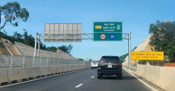 Điều chỉnh tốc độ một số đoạn tuyến cao tốc Pháp Vân về Nghi Sơn