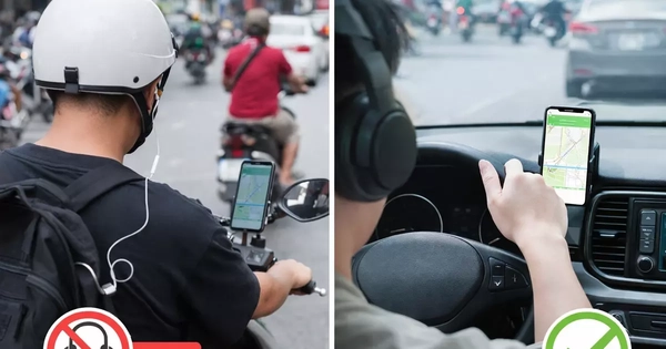 Vì sao đi xe máy đeo tai nghe dùng Google Maps bị phạt, còn lái ô tô thì không?