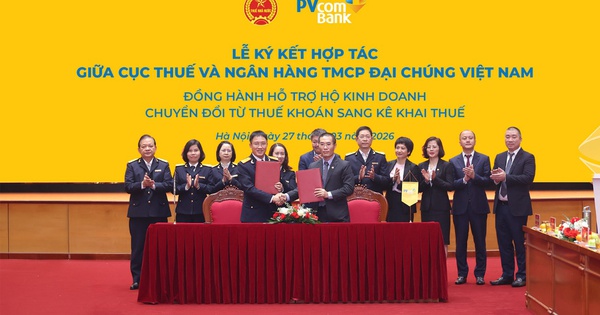 PVcomBank ký kết hợp tác với Cục Thuế: Từ hôm nay Hộ kinh doanh tại 22 địa phương được hỗ trợ kê khai thuế, miễn phí quản trị dòng tiền và nhận hàng loạt ưu đãi thiết thực