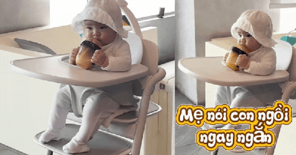 Ái nữ nhà Ngô Thanh Vân gây sốt với khoảnh khắc hơn 5 tháng tuổi đã tự cầm bình sữa, ngồi ăn cực ngoan