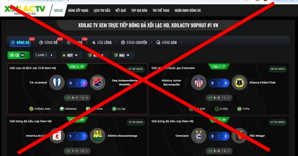 Vẫn phát sóng sau khi bị triệt phá, chiêu trò của trang web có tên Xôi Lạc TV