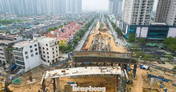 Nút giao nghìn tỷ Vành đai 3,5 - Đại lộ Thăng Long dần thành hình