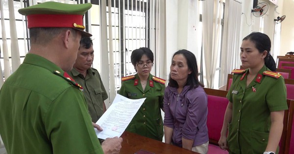 Thi hành lệnh bắt tạm giam Cao Thị Bé 54 tuổi