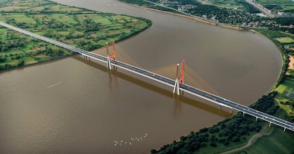 “Siêu cầu” vượt sông Hồng gần 12.000 tỷ nối Hà Nội với Hưng Yên sắp bước vào giai đoạn then chốt sau 8 tháng khởi công
