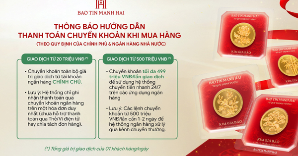 Ai sắp mua vàng ở Bảo Tín Mạnh Hải chú ý