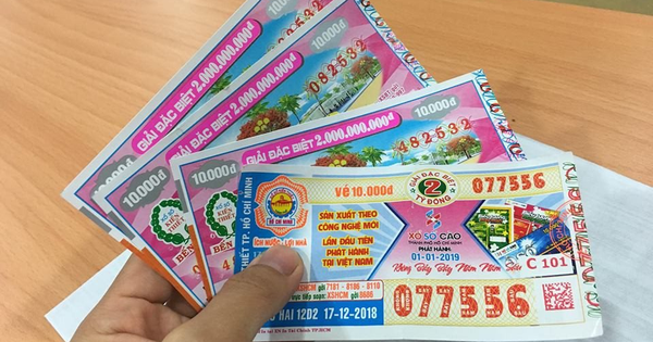 Trúng xổ số từ 5 triệu đồng có thể nhận thưởng bằng tiền mặt hay không?