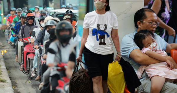 Trốn tắc đường từ sớm vẫn “kẹt”: Người dân vất vả rời thành phố trước kỳ nghỉ Giỗ Tổ Hùng Vương