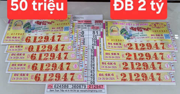 Chiều 27-4, lộ diện nơi trúng 3 giải độc đắc xổ số miền Nam