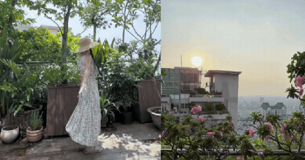 Khu vườn trên penthouse tầng 36, ngắm trọn Landmark 81: 