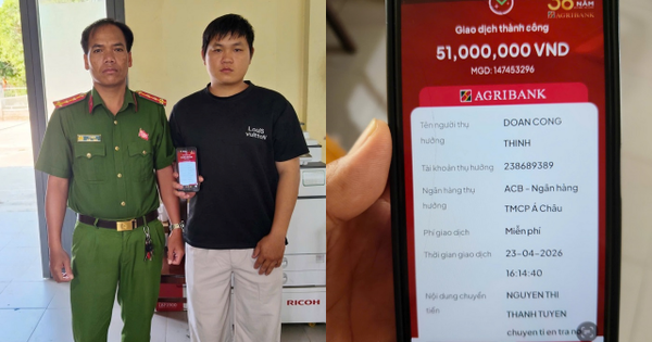 Chuyển khoản thành công 51 triệu đồng rồi xin nhận lại nhưng không được: Công an mời một người đàn ông lên làm việc