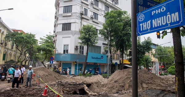 Loạt nút giao phố trung tâm Hà Nội rào chắn phục vụ dự án chống ngập