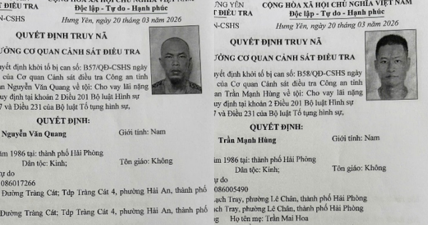 Ai thấy Nguyễn Văn Quang và Trần Mạnh Hùng ở đâu, liên hệ ngay số điện thoại 0949.222.823