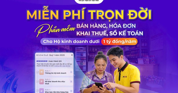 Chính phủ nâng ngưỡng miễn thuế, MISA tiếp tục miễn phí phần mềm trọn đời cho hộ kinh doanh