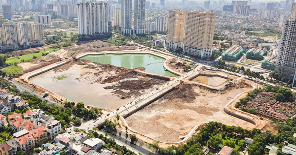 Toàn cảnh hồ điều hòa gần 400 tỷ đồng ở Hà Nội trước ngày cán đích