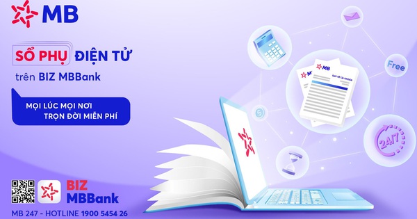 Doanh nghiệp được miễn phí trọn đời với sổ phụ điện tử của MB Bank