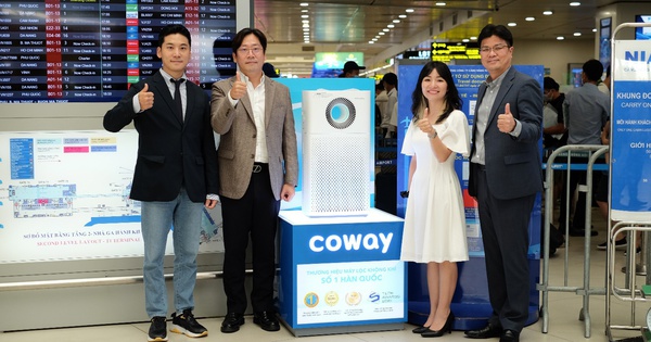 Coway Vina 在內排機場推出 24 台空氣淨化器