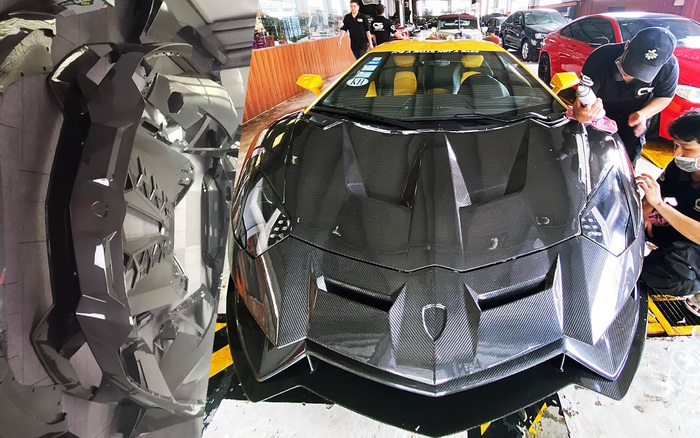 Đại gia Việt chơi trội: Tháo sạch Lamborghini Aventador, lột xác bằng gói  độ carbon khủng đầu tiên, chuẩn bị cho