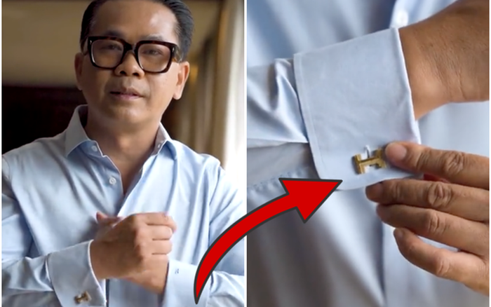 AsemandoViệt Nam Sơ Mi  Cufflink CA Đen vân kẻ chéo cổ Cutaway Áo sơ mi  nam tay dài