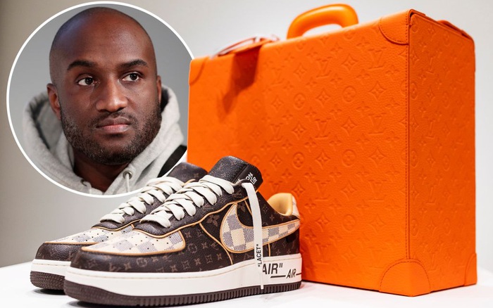 Giày Louis Vuitton x Nike Air Force 1 Low By Virgil Abloh White 1A9V87   Sneaker Daily