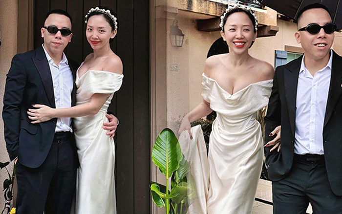 Giấu rất kĩ nhưng fan vẫn truy ra 2 bộ váy cưới siêu gợi cảm, thắt đáy lưng  ong của cô dâu Tóc Tiên