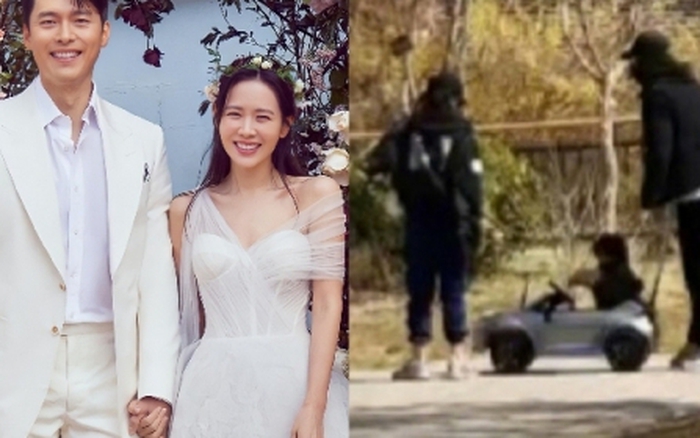 HOT: Tóm dính Son Ye Jin - Hyun Bin đưa quý tử ra ngoài chơi, điểm thay đổi  này của bé gây sốt