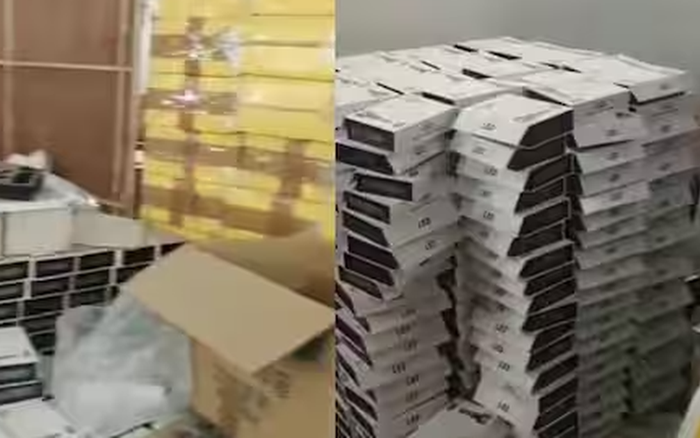 Đột kích 2 kho hàng, cảnh sát triệt phá đường dây điện thoại giả mang nhãn Oppo, Realme, bắt giữ 2 nghi phạm
